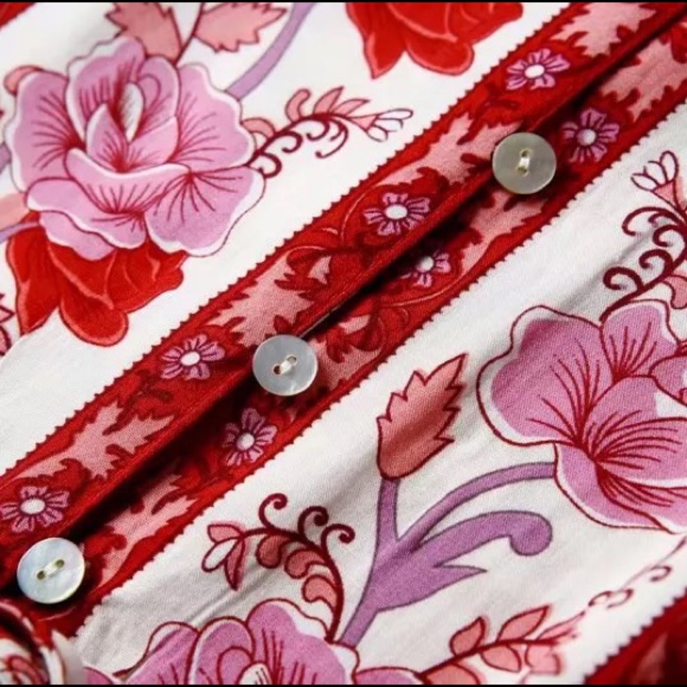 Gypsy Boho Floral Mini Dress - Picture 3 of 9